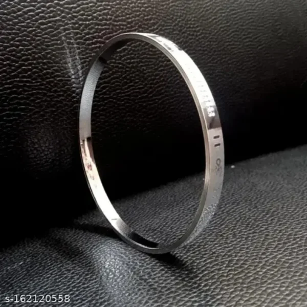 Stylish Power Silver Kada Bracelet for Men & Boys