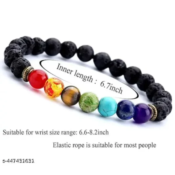 7 Chakra Heart Healing Bracelet – Crystal Energy & Triple Protection