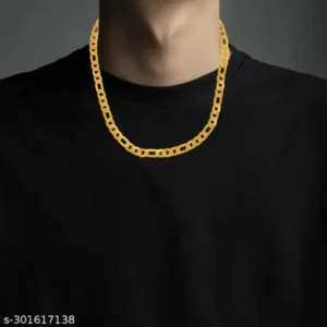 1 Gram Gold Plated Chain For Boys and Man – Waterproof Shine