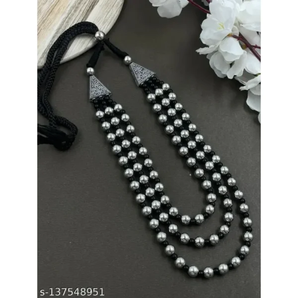 Elite Elegant Oxidised Silver Jewellery Set for Women