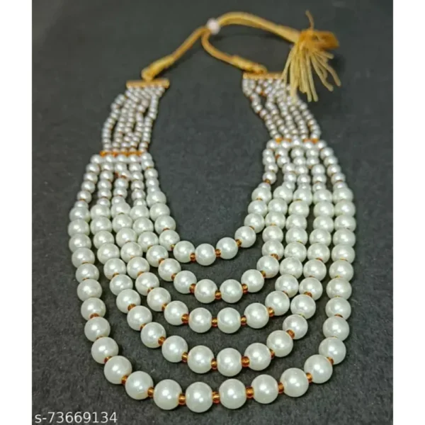 Stylish Dual Color 5 Layer Necklace by Rajasthani Juwelen