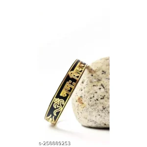 Om Namah Shivay Kada – Golden & Black Divine Style