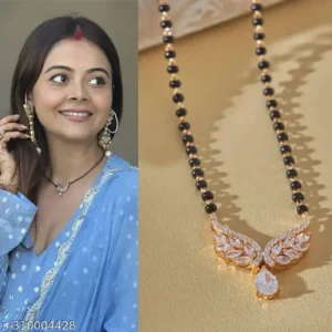 Rosegold Beautiful Pendant Mangalsutra – CZ Sparkle Style