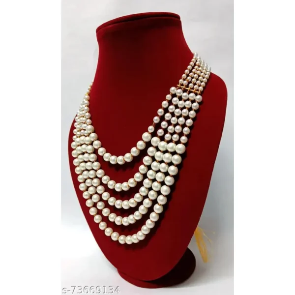 Stylish Dual Color 5 Layer Necklace by Rajasthani Juwelen