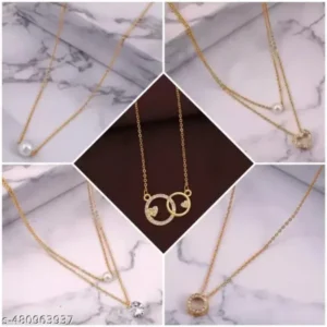 Shimmering Beautiful Necklace Combo for Women and Girls