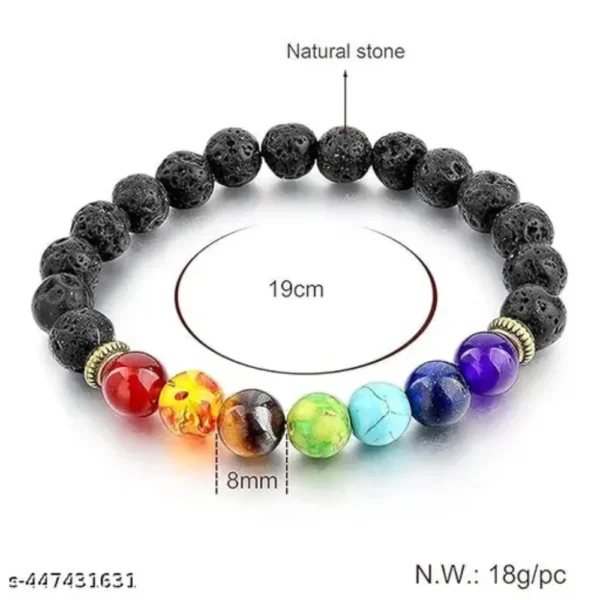 7 Chakra Heart Healing Bracelet – Crystal Energy & Triple Protection
