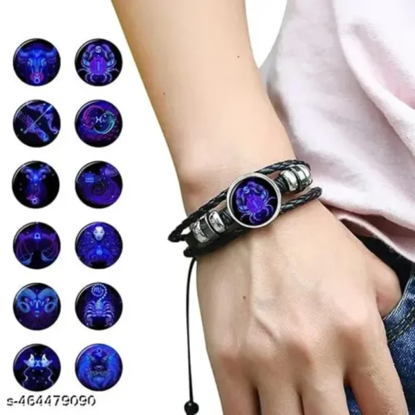 Aquarius Zodiac Bracelet – Vintage Charm & Handmade Style Gift