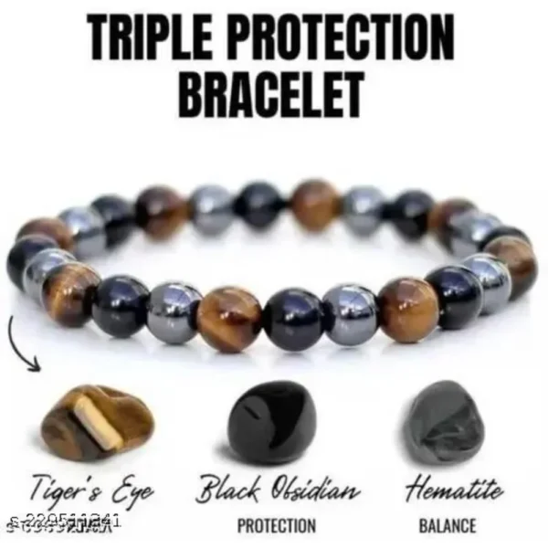 Tiger Eye Men Hand Bracelet Multicolor – Boost Confidence & Style