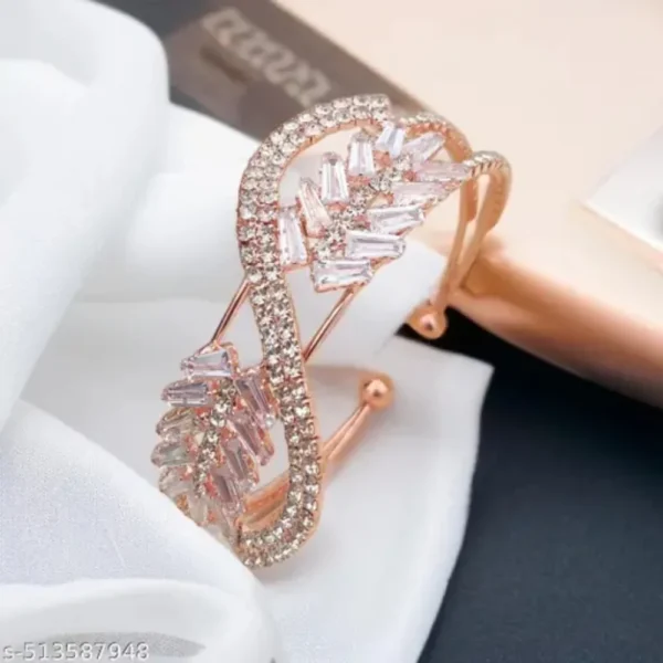 Premium AD Stone Kada Bracelet Free Size Kada for Women