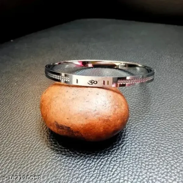 Stylish Power Silver Kada Bracelet for Men & Boys