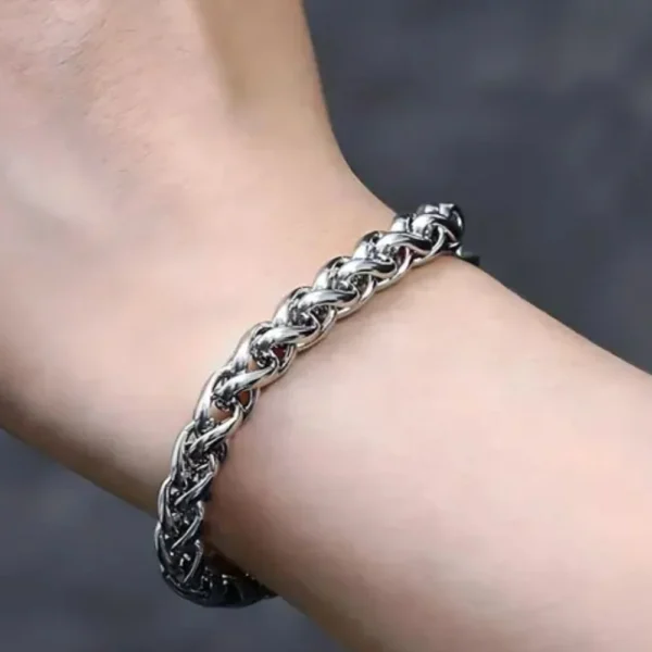 Curb Link Silver Chain Bracelet for Men & Women