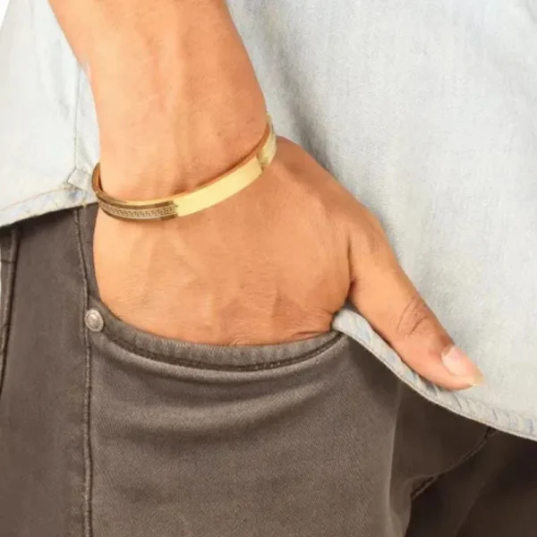 Premium Kada Gold Bracelet for Men