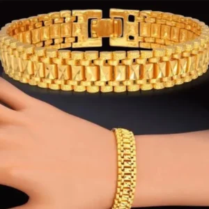 Gold & Silver Bracelet Combo for Men and Women