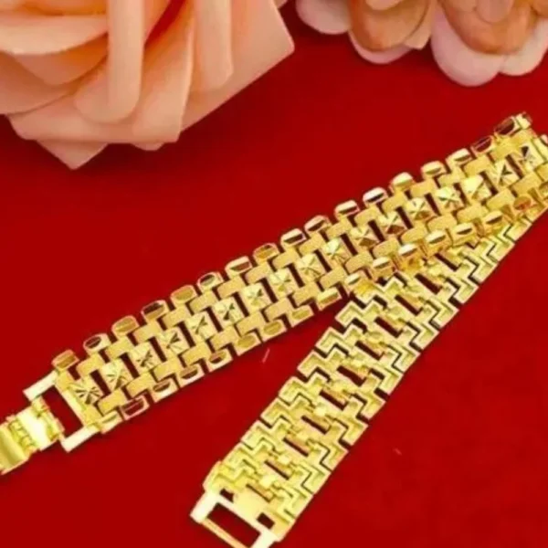 Stylish Golden Bracelet for Men & Boys