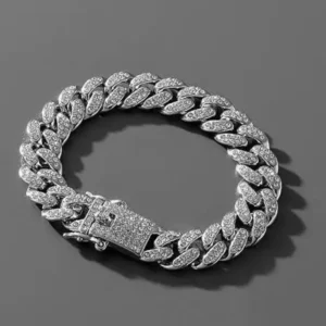 Gold-Plated American Diamond Bracelet for Men & Women