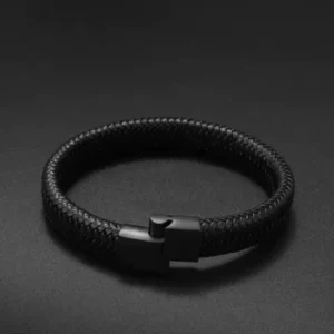 Kazare Adjustable Silver Cuff Bracelet for Men