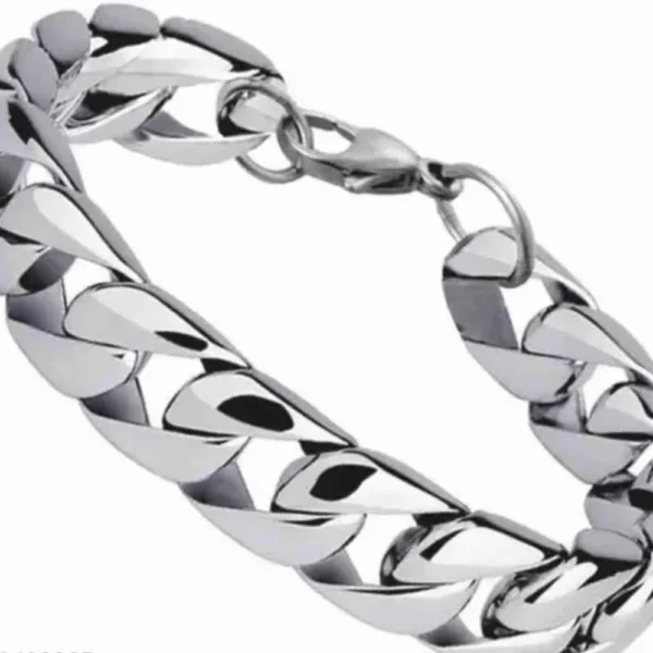 Stylish Silver Chain Bracelet for Men & Boys