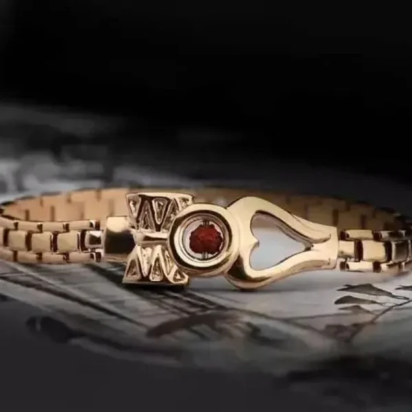 Golden Stylish Rudraksh Bracelet – Adjustable & Divine