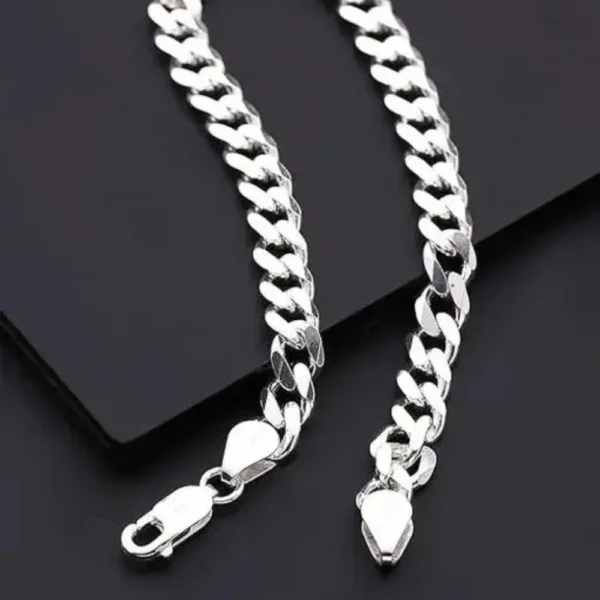 Stylish Silver Chain Bracelet for Men & Boys