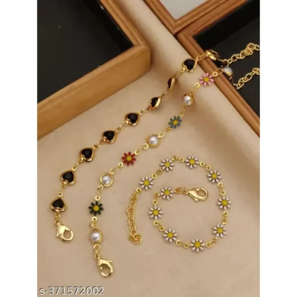 Stylish Bracelet Combo for Women – Set of 3 Adjustable Pieces