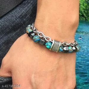 Blue Malachite Beaded Bracelet – Stylish & Healing Vibes
