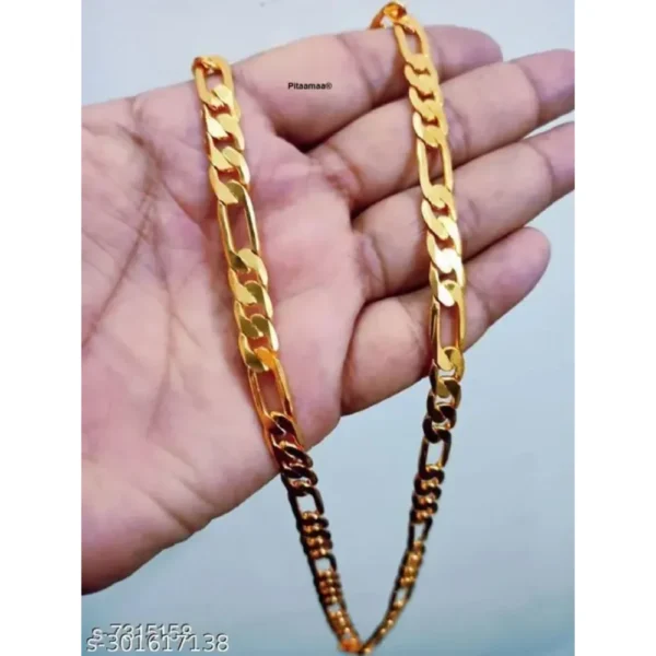 1 Gram Gold Plated Chain For Boys and Man – Waterproof Shine
