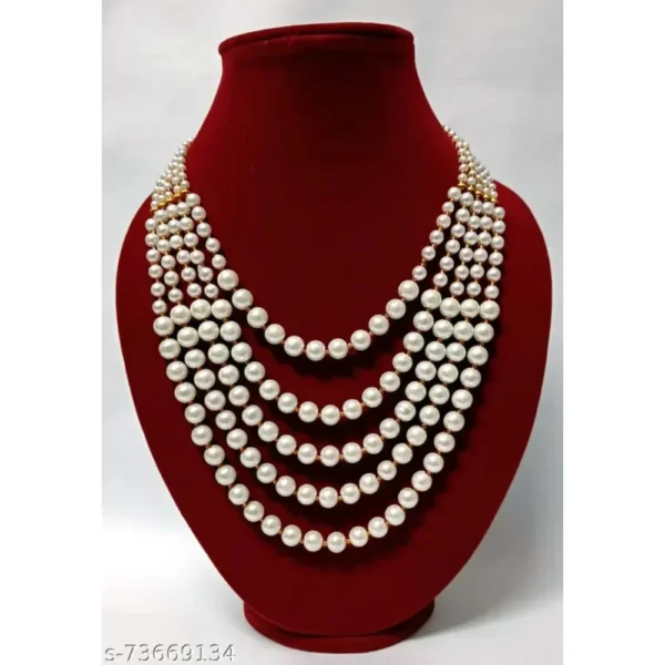 Stylish Dual Color 5 Layer Necklace by Rajasthani Juwelen