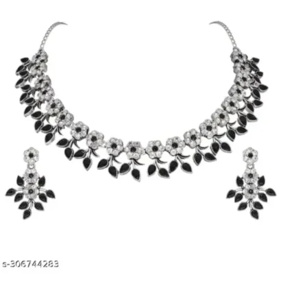 Willanzy Rose Gold Plated Necklace set – South Indian Wedding Jewellery