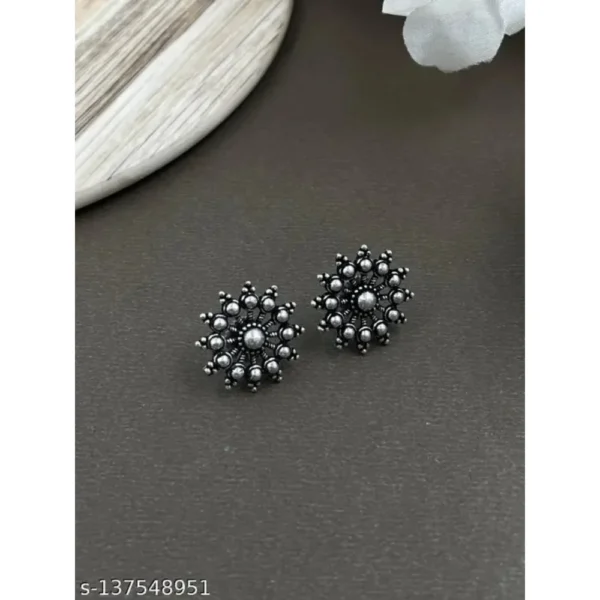 Elite Elegant Oxidised Silver Jewellery Set for Women