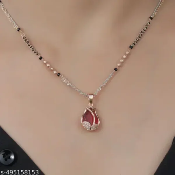 Mangalsutra – Premium Ruby AD Necklace for Women