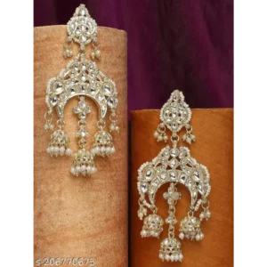 Exclusive Kundan Jhumka Pearl Earrings for Women