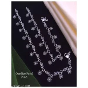 Fancy Anklets & Payal Silver Plated Chain for Women