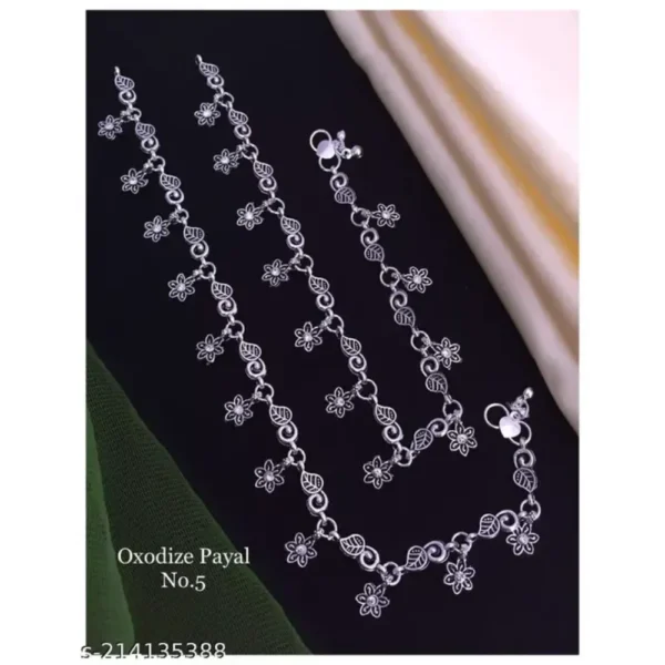 Fancy Anklets & Payal Silver Plated Chain for Women