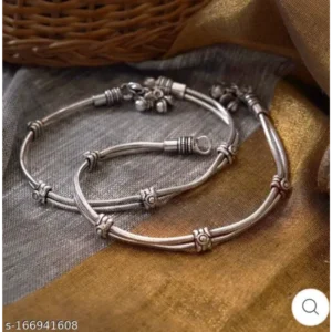 Allure Chunky Women Anklets & Toe Rings in Oxidised Silver