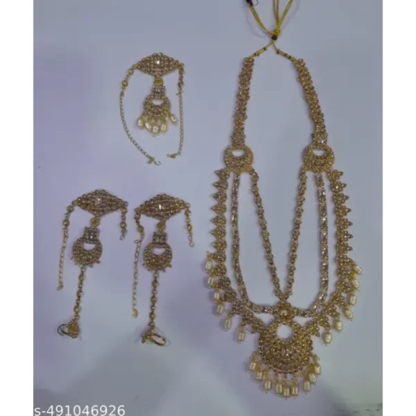Alloy Gold Plated Golden Dulhan Set for Women