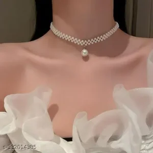 Pearl Neck Choker for Women | Trendy Korean Necklace for Girls
