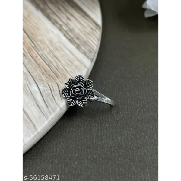 Silver Oxidized Non Piercing Nose Pins | Pack of 6 for Girls