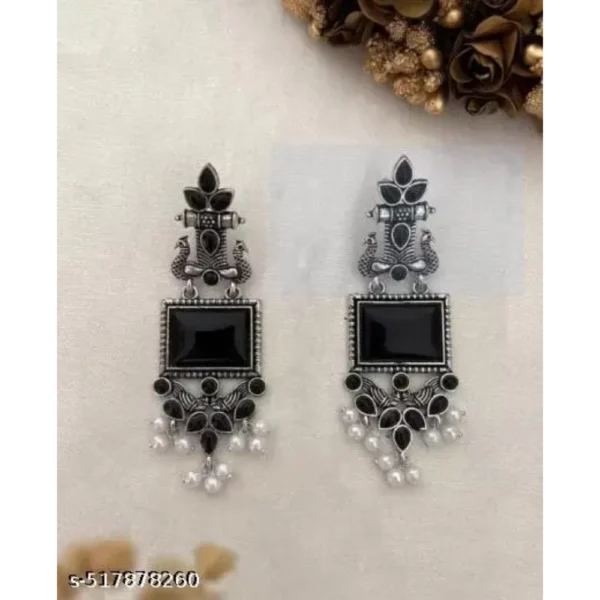 Wonderful Earrings & Studs – Oxidised Silver Chandelier