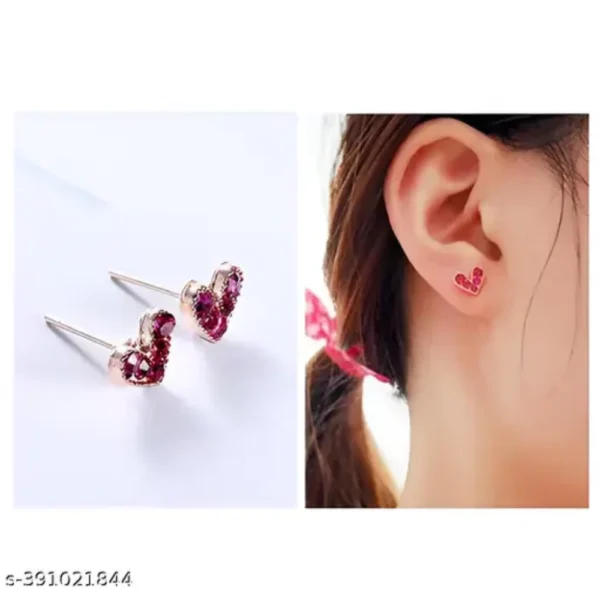 Vembley Pack of 7 Weekly Stud Earrings – Stylish Gold Combo