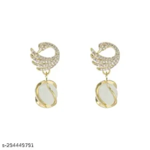 Korean Drop Earrings for Girls & Women – Gold Plated