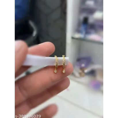 Fancy Gold Plated Bali Earrings & Studs Combo – Trendy & Sparkly