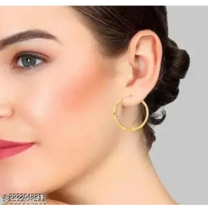 Premium Gold Bali Earrings Combo – 4 Pairs with 6-Month Color Guarantee