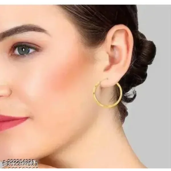 Premium Gold Bali Earrings Combo – 4 Pairs with 6-Month Color Guarantee
