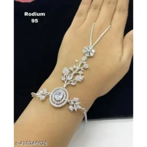 Women Silver Alloy Metal Charm Bracelet