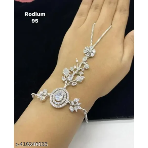 Women Silver Alloy Metal Charm Bracelet
