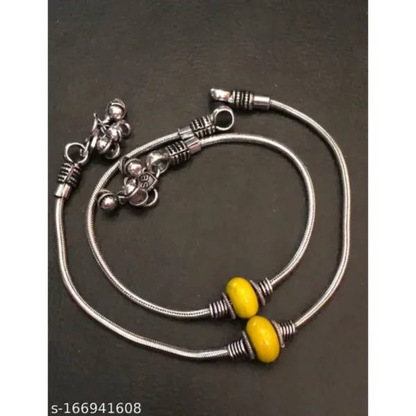 Allure Chunky Women Anklets & Toe Rings in Oxidised Silver