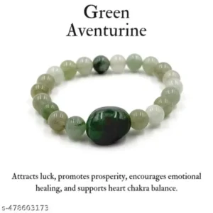 Green Aventurine Crystal Healing Bracelet – Luck & Prosperity Stone