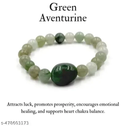 Green Aventurine Crystal Healing Bracelet – Luck & Prosperity Stone