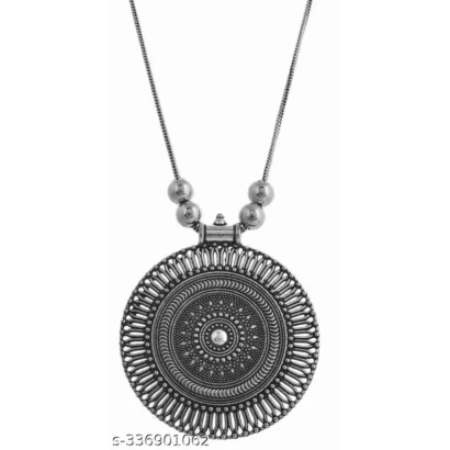 Trendy Oxidised Round Chain Necklace for Women & Girls