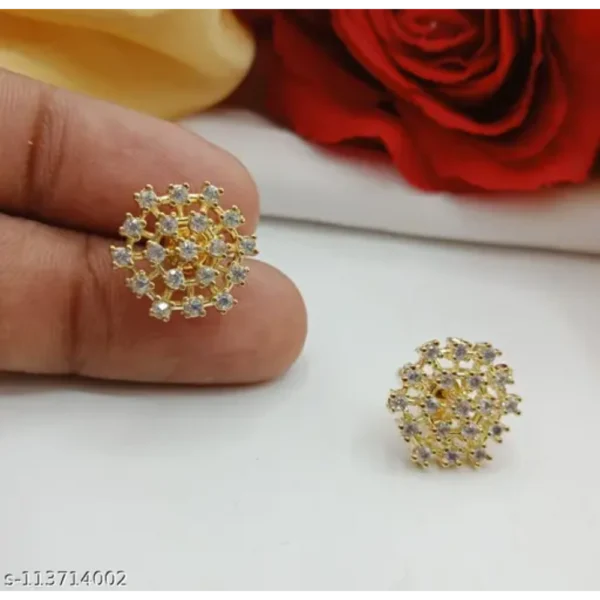 AD American Diamond Earring for Women and Girls – Elegant Sparkle